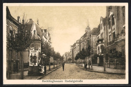 AK Recklinghausen, Litfasssäule An Der Hedwigstrasse  - Recklinghausen