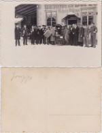 Ansichtskarte  Zirkusgruppe Vor Gasthof - Privataufnahme 1930 Privatfoto - Circo