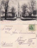 Niesky Niska Patz  Mit Kirche Ansichtskarte Oberlausitz 1913 - Niesky