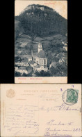 Königstein (Sächsische Schweiz) Panorama-Ansicht, Festung Königstein 1908 - Koenigstein (Saechs. Schw.)