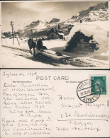 Pferdeschlitten Auf Straße Bei Dorf Foto Ansichtskarte  1928 - Te Identificeren