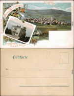 Ansichtskarte Oberwiesenthal 2 Bild: Gruss Vom Fichtelberg - Litho 1903  - Oberwiesenthal