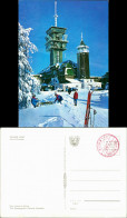 Postcard Sankt Joachimsthal Jáchymov Keilberg/Klínovec Skifahrer 1985 - Tchéquie