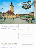 Postcard Kronstadt Braşov (Brassó) Piaţa 23 August Kinder Autos 1974 - Roumanie
