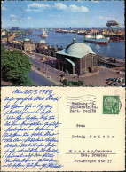 Ansichtskarte Altona-Hamburg Hafen Partie Am Elbtunnel Elbe Schiffe 1959 - Altona