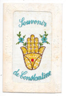 ALGERIE - SOUVENIR De CONSTANTINE -  Carte Brodée - TOUL 5 - - Constantine