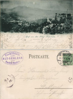 Baden-Baden Schloss Hohenbaden  1897 Stempel Posthilfstelle Alt-Schloss - Baden-Baden