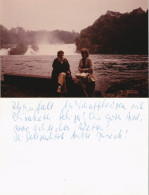 Neuhausen Am Rheinfall Damen Auf Steinkante Rheinfall 1986 Privatfoto Foto - Sonstige & Ohne Zuordnung