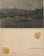 Ansichtskarte Berchtesgaden Partie An Der Stadt - Fotokarte 1912 - Berchtesgaden