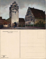 Ansichtskarte Dinkelsbühl Partie Am Nördlinger Tor Mit Stadtmühle 1910 - Dinkelsbühl