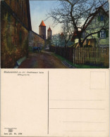 Ansichtskarte Dinkelsbühl Partie An Der Stadtmauer Beim Königsturm 1910 - Dinkelsbuehl