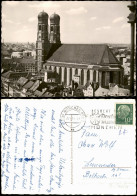 Ansichtskarte München Stadt Panorama Mit Der Frauenkirche 1956 - München