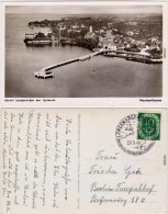 Langenargen Am Bodensee Luftbild Landungsbrücke B Konstanz Fotokarte  1954 - Langenargen