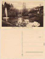 Königstein (Taunus) Herzog-Adolf-Anlage - Teich Mit Fontäne Und Brücke   1922 - Koenigstein