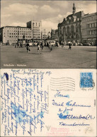 Ansichtskarte Halle (Saale) Marktplatz Mit Straßenbahn 1957 - Altri & Non Classificati