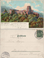 Ansichtskarte Heidelberg Heidelberger Schloss - Künstlerkarte 1902 - Heidelberg