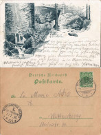 Ansichtskarte Wernigerode Steinerne Renne MB Ankunftstempel Potsdam 1895 - Other & Unclassified