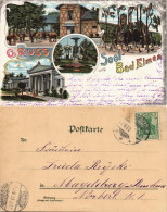 Litho AK Bad Salzelmen-Schönebeck (Elbe) Gruss-Aus-Mehrbild-  Bad Elmen 1902 - Other & Unclassified