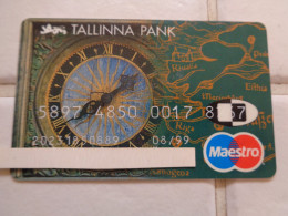 Estonia Bank Card - Credit Cards (Exp. Date Min. 10 Years)