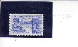 STATI UNITI 1952 - Yvert 563° -  Società Ingeneristica - Used Stamps