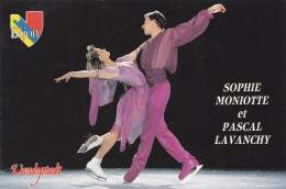 Patinage Artistique - Sophie Moniotte Et Pascal Lavanchy - Ville De Dijon (21) - Dédicacée Au Dos - JO Lillehalmmer 1994 - Patinaje Artístico