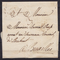 L. Datée 17 Juillet 1773 De FEROZ Pour Avocat à BRUXELLES - Griffe "Namur" & Poids Man. "3/4" - 1714-1794 (Oostenrijkse Nederlanden)