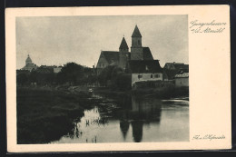 AK Gunzenhausen A. D. Altmühl, Uferpartie Mit Schloss  - Gunzenhausen