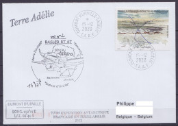 TAAF - Terre Adélie - Vol Avion Basler TA71 - Oblit Dumont D'Urville 15-12-2020 // Tad423 - Cartas & Documentos