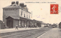 France - Villeneuve Sur Yonne - La Gare - Vue Intérieur - Animé - Coll. P.R. - Carte Postale Ancienne - Villeneuve-sur-Yonne