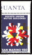 Mutuo Soccorso  Varietà Dentellatura Verticale E Colori Spostati - Unused Stamps