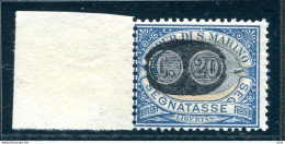 Segnatasse C. 20 Su 5 Mascherina Soprastampa In Argento Spostata - Unused Stamps