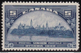 1933 CANADA - SG 329 5 Cent. Blue MNH/** - Autres & Non Classés