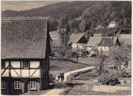 Jonsdorf Ansicht Mit Weg  Foto Ansichtskarte Oberlausitz Zittau Straße Haus 1963 - Jonsdorf