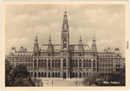 Wien Rathaus Mit Hackenkreuzen Im Fenster 1944 - Otros & Sin Clasificación