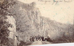 France - Avallon - Gorges Du Cousin - Carte Photo - Groupe De Randonneur - Animé - Montagne - Carte Postale Ancienne - Sonstige & Ohne Zuordnung