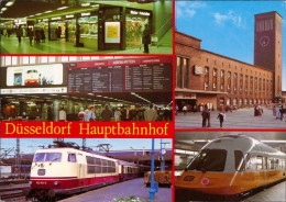 Düsseldorf Hauptbahnhof - Innen- Und Außenansicht   E-Lok. Und Schnellzug,  1985 - Duesseldorf