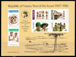 NAURU  1982  MNH  "SCOUTING" - Unused Stamps
