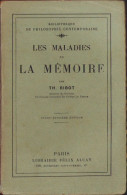 Les Maladies De La Memoire Par Th Ribot 1929 C3875N - Libros Antiguos Y De Colección