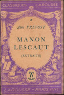 Manon Lescaut (extraits) Par Abbe Prevost C3874N - Alte Bücher