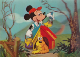 Disney - Mickey Mouse & Pluto In Dog House 3 D Dimensional Postcard - Other & Unclassified