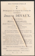 Saint-Hubert, 1914, Jospeh Devaux, Georges - Devotion Images