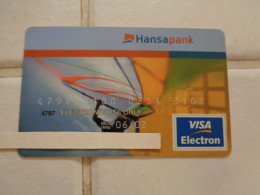 Estonia Bank Card - Cartes De Crédit (expiration Min. 10 Ans)