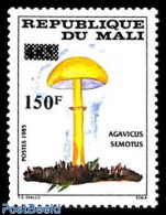 Mali 1992 150fr On 485fr, Stamp Out Of Set, Mint NH, Nature - Mushrooms - Hongos
