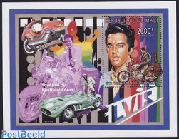 Mali 1997 Elvis Presley S/s, Mint NH, Performance Art - Transport - Elvis Presley - Music - Popular Music - Automobile.. - Elvis Presley