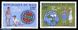 Mali 1993 WHO/Rotary 2v, Mint NH, Health - Various - Health - Rotary - Rotary, Club Leones