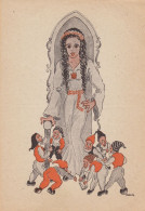 Disney - Snow White & Seven Dwarfs Old Postcard 1930s - Other & Unclassified