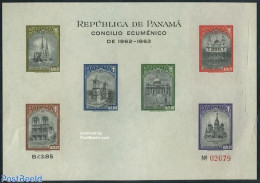 Panama 1964 Vatican Concile S/s, Mint NH, Religion - Churches, Temples, Mosques, Synagogues - Religion - Kerken En Kathedralen