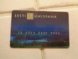 Estonia Bank Card - Cartes De Crédit (expiration Min. 10 Ans)