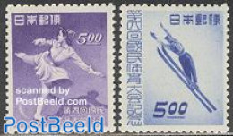 Japan 1949 Athletics Meeting 2v, Unused (hinged), Sport - Skating - Skiing - Sport (other And Mixed) - Nuevos