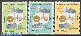 Kuwait 1989 Arab Medical Association 3v, Mint NH, Health - Health - Kuwait